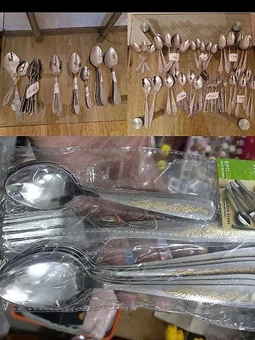 Çatal-bıçaq dəsti – paslanmayan polad, klassik və naxışlı seriyalar - — 1