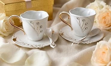 Qəhvə dəsti, rəng - Ağ, Farfor, 2 nəfərlik lalafo.az -da Qəhvə dəsti, rəng - Ağ, Farfor, 2 nəfərlik