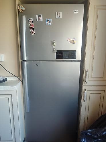 LG iki qapılı soyuducu - Rəng: paslanmayan polad (inox) - Üst qapı –