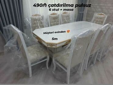 складные стулья: Dördbucaq masa, Qonaq otağı üçün, Zəmanətli — 1