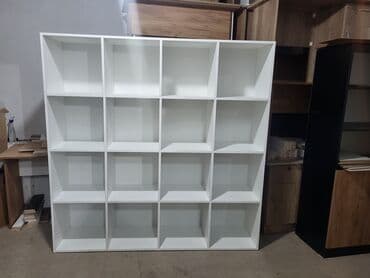 bərbər şkafı: Ofis sened refleri hundurluk 180 sm Eni 180 sm Derinlik 40 sm Refler — 2