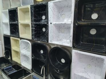 hamam çanaqları: Yeni Düzbucaqlı Mətbəx çanağı, Şkafsız, Mərmər, Ödənişli çatdırılma, Rayonlara çatdırılma, Ünvandan götürmə — 1