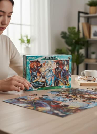 9 yaşdan yuxarı uşaqlar üçün velosipedlər: Məhsul: Puzzle – anime üslublu qəhrəman təsvirli - Hissələrin sayı — 1