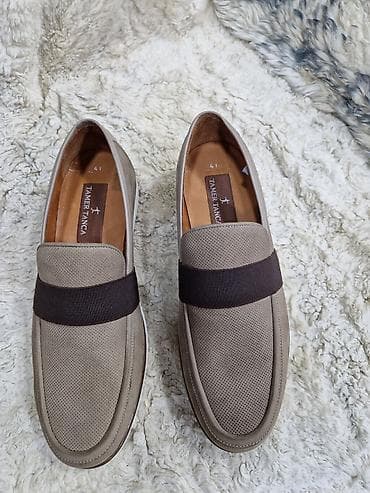 eyaqabi: Tamer Tanca kişi mokasinləri - Model: Slip-on mokasin - Rəng: Boz-bej — 2