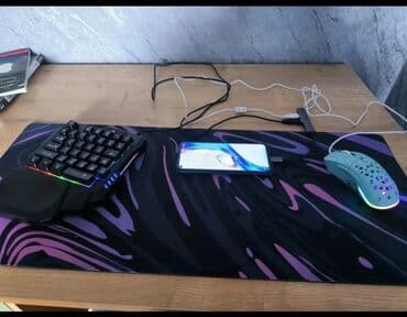 soyuducu islenmis: Klaviatura və siçan - RGB işıqlı, bir əlli gaming klaviaturası — 1