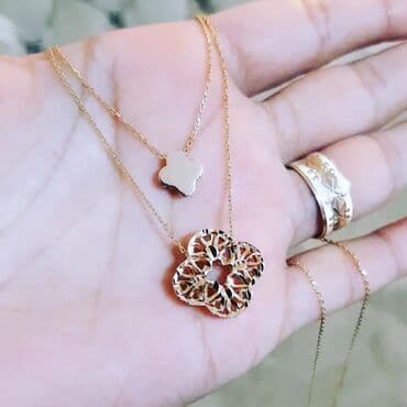 tək qaş: Boyunbağı, Sarı qızıl, 585 Əyar, 294 g — 2