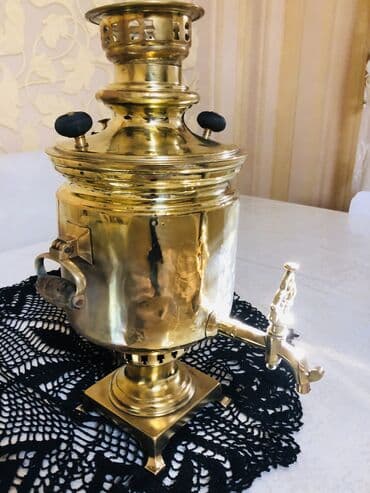 işlənmiş samovarlar: İşlənmiş Od Samovar, 5 l, Ünvandan götürmə — 3