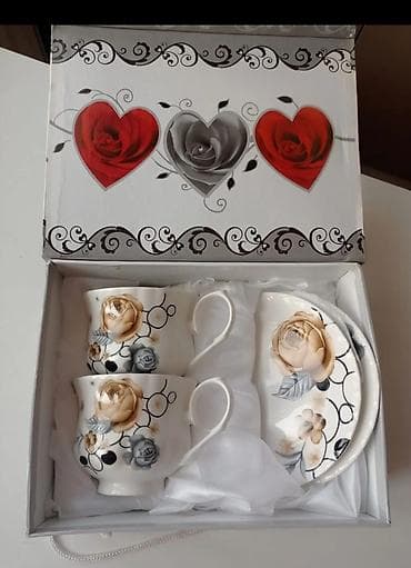 mis caydan: Çay dəsti, rəng - Ağ, Farfor, Epiag, 2 nəfərlik, Çexiya — 2