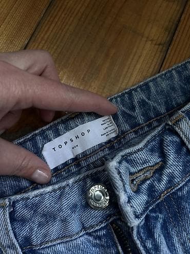 sufre modelleri: Topshop Mom cins şalvar – “petite” seriyası - Model: Mom fit, yüksək — 4