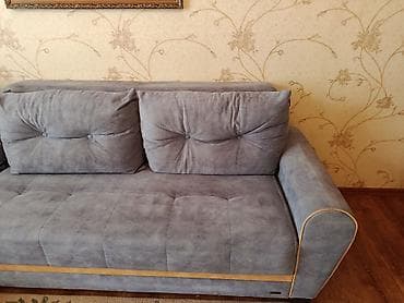servant mebel: Künc divan, Açılmayan, Bazasız, Vеlur parça — 2