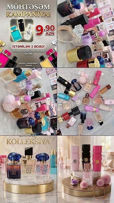 30 ml A klass mini ətirlər. 3 ədədi 9.90 azn Bakı daxili metrolara — 5