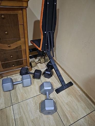 Ev üçün fitnes dəstləri Tərkib: - Tənzimlənən trenajor skamyası: arxa — 1