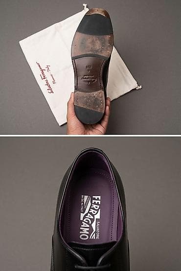 Salvatore Ferragamo kişi klassik ayaqqabıları – Seul Leather Cap-Toe — 2