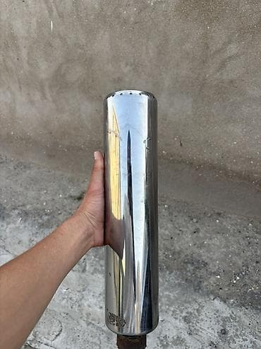 Motorsiklet üçün paslanmayan poladdan səsboğucu (universal tip) -