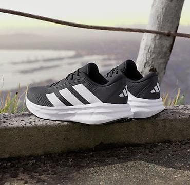 Kişi ayaqqabıları: Orjinal Adidas Galaxy 7 kişi qaçış krossovkası – qara/ağ - Model — 5