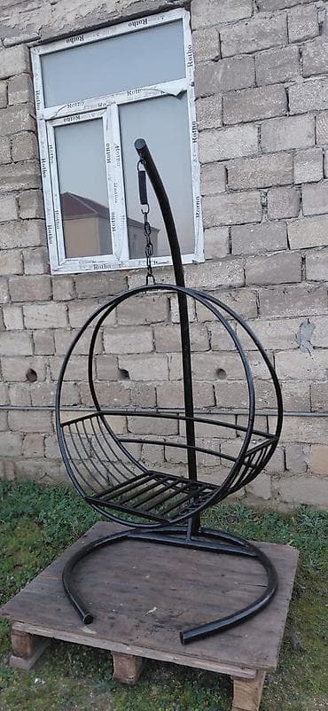 bağ stollari: Стул-качели, Без зонтика, Металл — 3