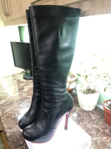 çəkmə: Çəkmə, Ölçü: 38, rəng - Qara, İşlənmiş — 5