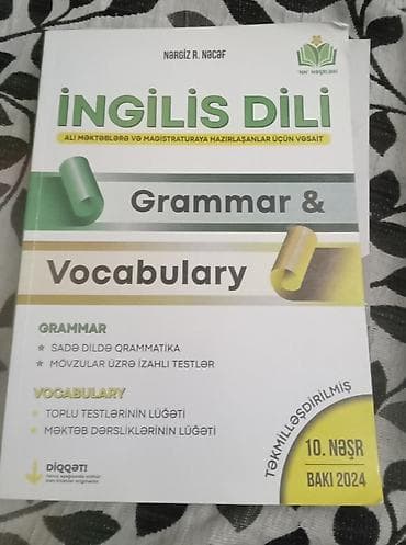 İngilis dili tədris vəsaiti – “Grammar & Vocabulary” Müəllif