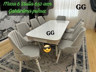 qonaq otağı üçün pərdələr 2021: Комплекты столов и стульев — 1