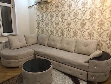 bag evi ucun stol stul: Qonağ otağı üçün dəst mebellər.Uqlavoy divan,açılan stol və stulları — 1