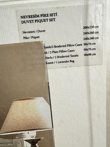 tekstil: Gelin Home Collection – Nevresim və Pike Dəsti Şıq krem/bej — 4