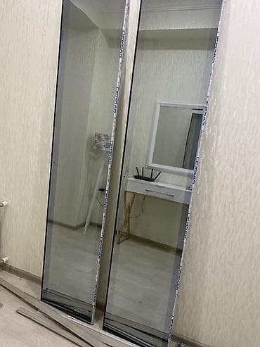 Şüşə kupe qapıları – 2 ədəd panel - Model: sürgülü kupe sisteminə