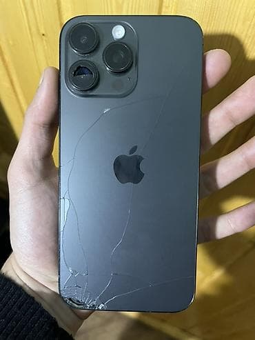 iphone 15 satış: IPhone 16 Pro Max, 256 GB, Qara, Qırıq — 3