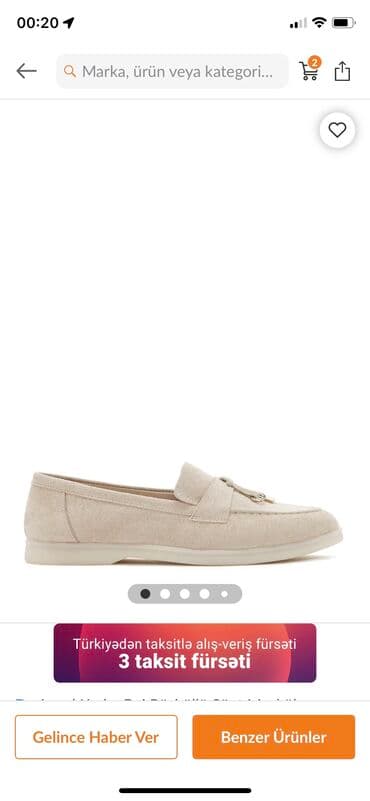 Makasin və loferlər: Derimod, Ölçü: 36, rəng - Bej, Yeni — 2