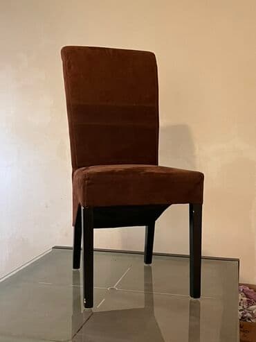 Masa və oturacaq dəstləri: Qonaq otağı üçün, İşlənmiş, Açılmayan, Dördbucaq masa, 6 stul — 6