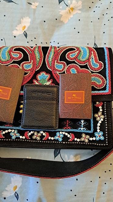 YENİ (Etiketli) Orijinal ETRO Milano – Eksklüziv Muncuqlu Çanta