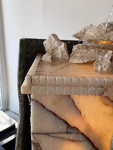 Фонтаны: Təbii daşdan hazırlanmış dekorativ su fəvvarəsi - Material: Oniks və — 5