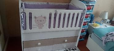 goranboy mebel: Oğlan və qız üçün, Dördbucaq, Beşik, Dəst ilə, Matrassız, Yellənmə mexanizmsiz — 2