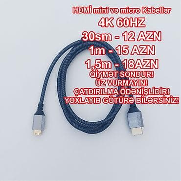 Bu kabellərdən heçbir mağazada yoxdur! Həm keyfiyyətli material həm