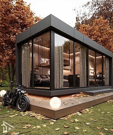 Modul tipli evlər konteyner kotteclər coffee şoplar İstrahət məkanları