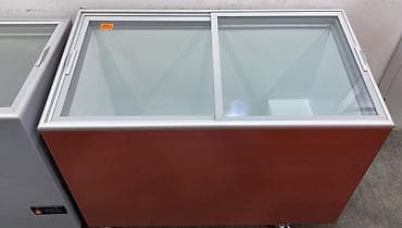 Sürgülü şüşə qapaqlı dondurma/şoklama vitrin dondurucu - Üst hissə