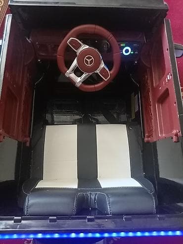 Uşaq üçün elektromobil – Mercedes G-Class üslubunda - Rəng: qara - — 5