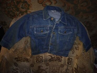 uşaqlar üçün anqara papaqları: Payız/yaz kurtkalar (velvet və cins), boy 104-116. Hər biri 5 manat — 1