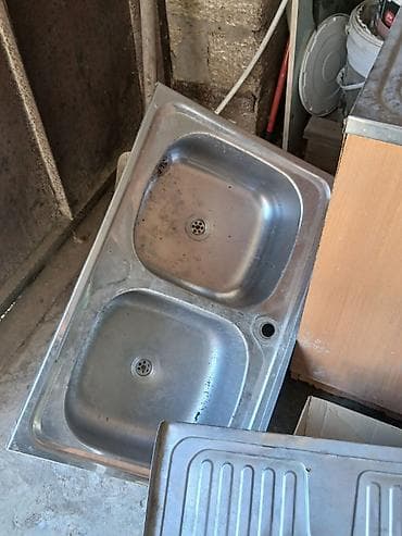 Düzbucaqlı Mətbəx çanağı, Şkafsız, Paslanmaz polad