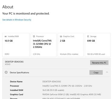Lincoln: ASUS Texniki xüsusiyyətlər: - Prosessor: Intel Core i5-3210M, 2.50 — 1