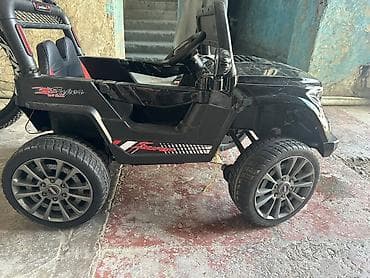 elekt: Uşaqlar üçün elektrikli minik maşını – “Off-Road 615” - Korpus: qara — 2