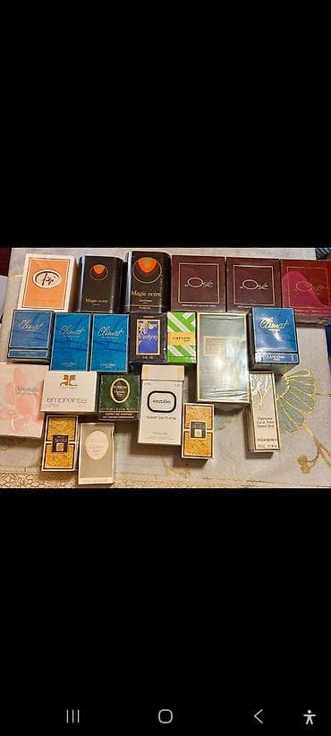 Kolleksiya üçün nadir retro/fransız ətirləri Tərkibdə