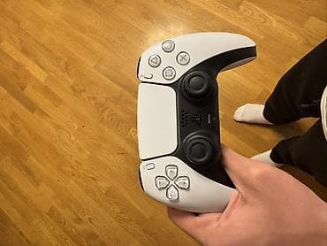 Sony PlayStation 5 DualSense gamepad (ağ-qara) - Model: DualSense — 3