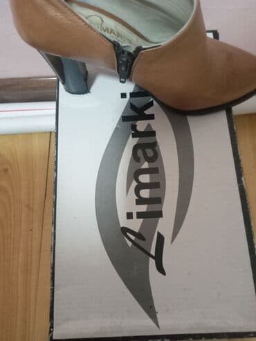 детские кожаные туфли: Туфли, Размер: 36, цвет - Коричневый, Б/у — 4