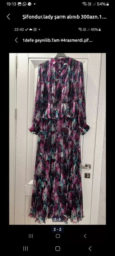 женское платье 56 размера: Şifon don.44razmer — 1