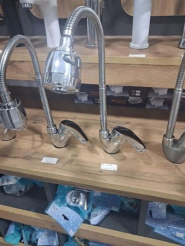 krant başlığı: Mətbəx üçün çevik hortumlu qarışıqduran kran - Material: xrom örtüklü — 2