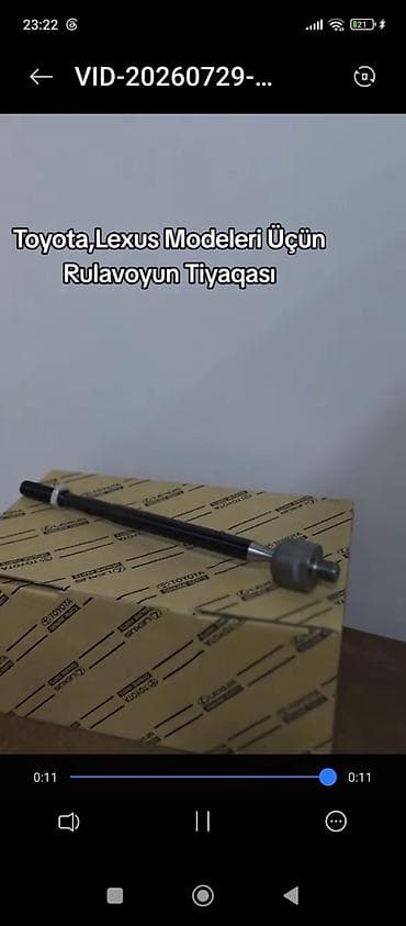 araba direksiyonu seti: Toyota və Lexus modelləri üçün rulavoyun tiyaqası (daxili sükan ucu) — 2