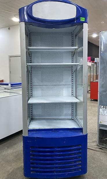 soyuduc: Ticarət vitrin soyuducusu - Açıq önlü, şüşəli yan panellərə malik dik — 1