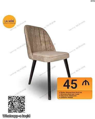 Masalar: Mətbəx üçün, Qatlanmayan, Stul — 1