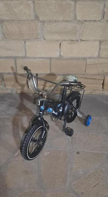 velosiped teker: İşlənmiş Dörd təkərli Uşaq velosipedi 12", sürətlərin sayı: 1, Ünvandan götürmə — 1