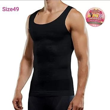 toxuma corablar: Kişi üçün kompressiyalı mayka – qara rəng. - Atlet tipli kəsim, geniş — 1